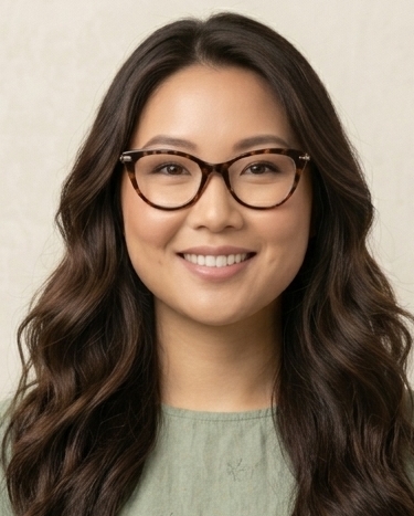 Expert glasses guide for round face shape line art illustration